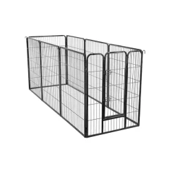 Freigehege|Welpenausläufe<SONGMICS Freilaufgehege 100 cm hoch schwarz