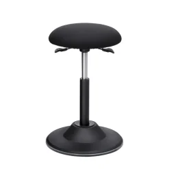 Arbeitshocker<SONGMICS Höhenverstellbarer Bürohocker Schwarz