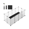 Freigehege<SONGMICS Kleintiergehege mit Bodenplatten 125 x 63 x 42 cm